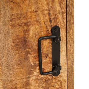 vidaXL Comodino 2 pcs Marrone 35 x 33 x 48 cm Legno di mango massello