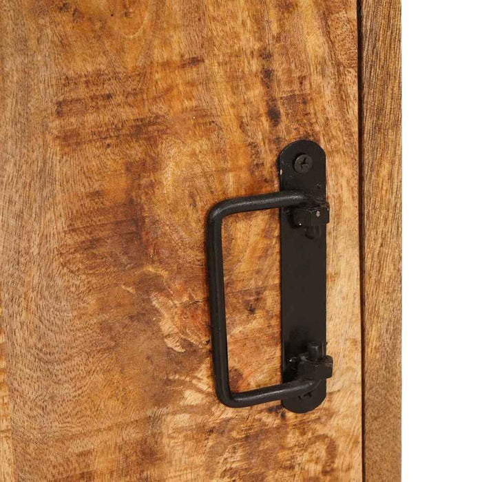 Comodino 2 pcs Marrone 35 x 33 x 48 cm Legno di mango massello 4016725