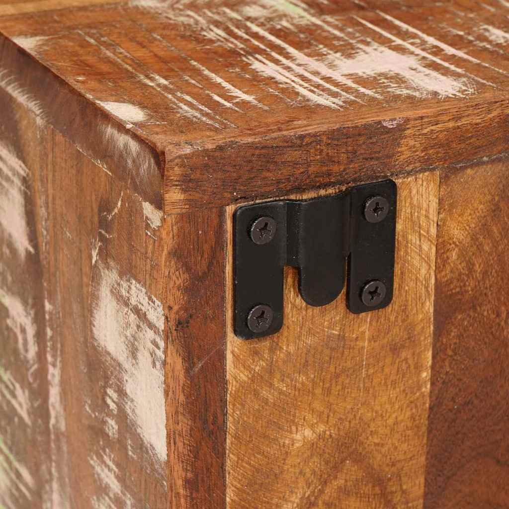vidaXL Comodino Marrone 35 x 33 x 48 cm Legno Solido Recuperato