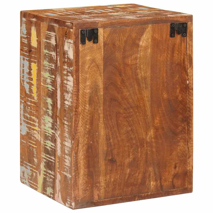 Comodino 2 pz-Set di 2 Tavolino da notte Marrone 35 x 33 x 48 cm Legno Solido Recuperato