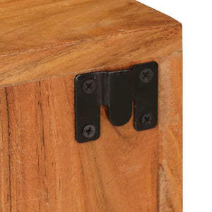 Comodino Marrone 35 x 33 x 48 cm Legno Massello di Acacia 4016728