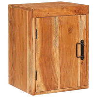 vidaXL Comodino Marrone 35 x 33 x 48 cm Legno Massello di Acacia