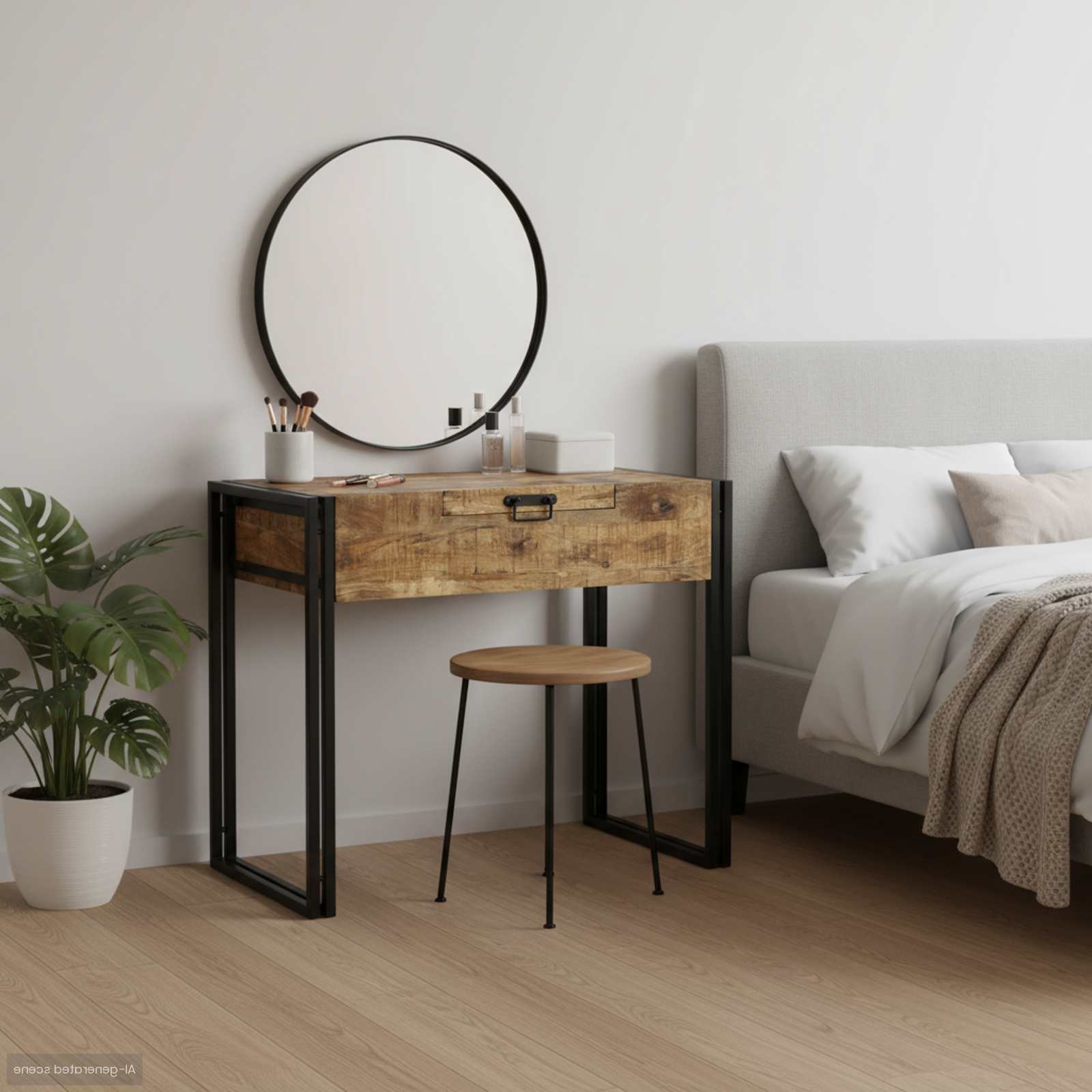 Tavolo da Trucco Marrone Legno massello di mango 4016739