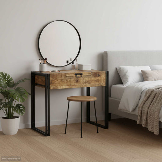 Tavolo da Trucco Marrone Legno massello di mango 4016739