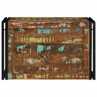 Scatola di Stoccaggio  Multicolore 80 x 50 x 50 cm - Legno Recuperato 4016746