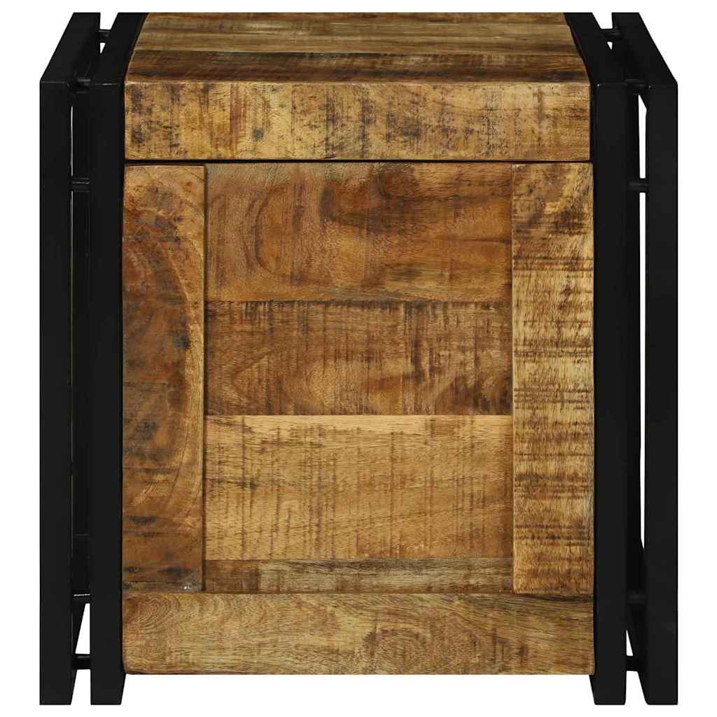 Scatola di stoccaggio  - 40 x 40 x 40 cm, legno massello di mango grezzo 4016748