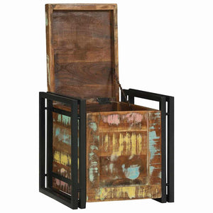 vidaXL Scatola di Stoccaggio 40 x 40 x 40 cm Legno massello di acacia