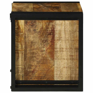 Portabottiglie 34.5 x 35 x 39 cm Legno Massiccio di Mango Grezzo 4016754