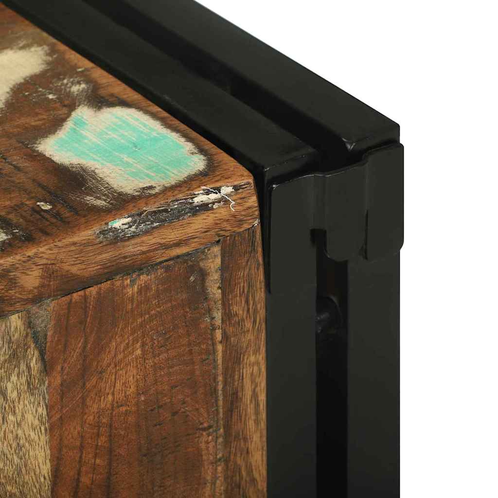 Porta Bottiglie 34.5x35x39 cm Legno Massello di Recupero 4016755