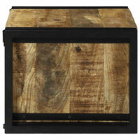 Portabottiglie 46x35x27.5 cm Legno Massello di Mango Grezzo 4016757