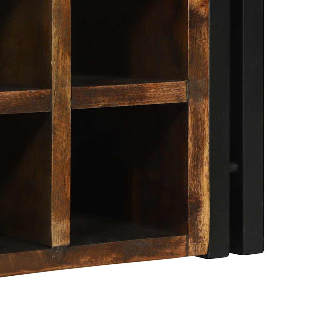 Portabottiglie  46x35x27.5 cm Legno massello riciclato 4016758