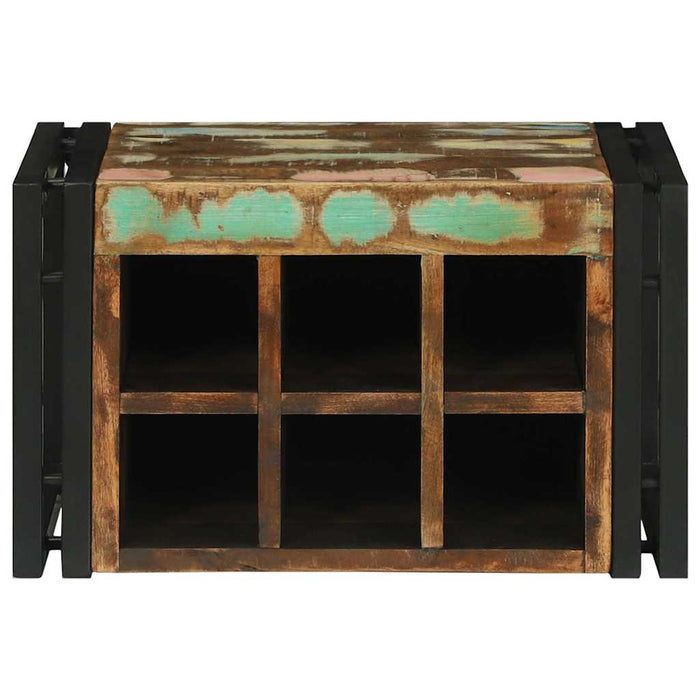 Portabottiglie  46x35x27.5 cm Legno massello riciclato 4016758