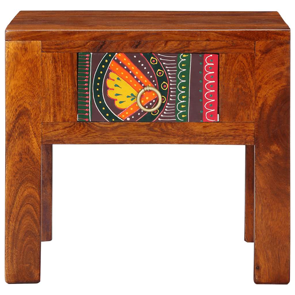 vidaXL Comodino 40x40x36 cm in Legno Massello di Acacia