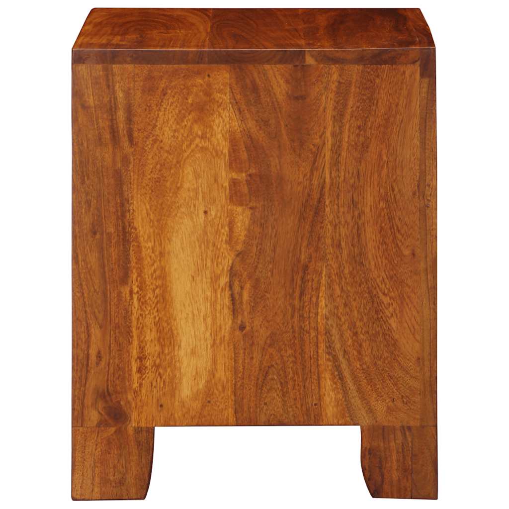 Comodino 40x35x45 cm in Legno Massello di Acacia