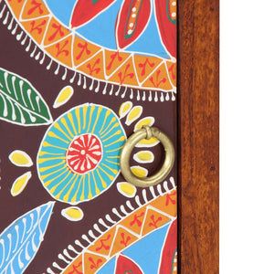 Comodino 40x30x45 cm in Legno Massello di Acacia