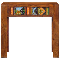 Tavolo Consolle 80x35x75 cm in Legno Massello di Acacia