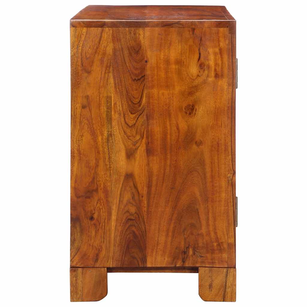Credenza-Buffet-Armadio da cucina Multicolore 90x35x60 in Legno Massello di Acacia