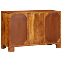 Credenza-Buffet-Armadio da cucina Multicolore 90x35x60 in Legno Massello di Acacia