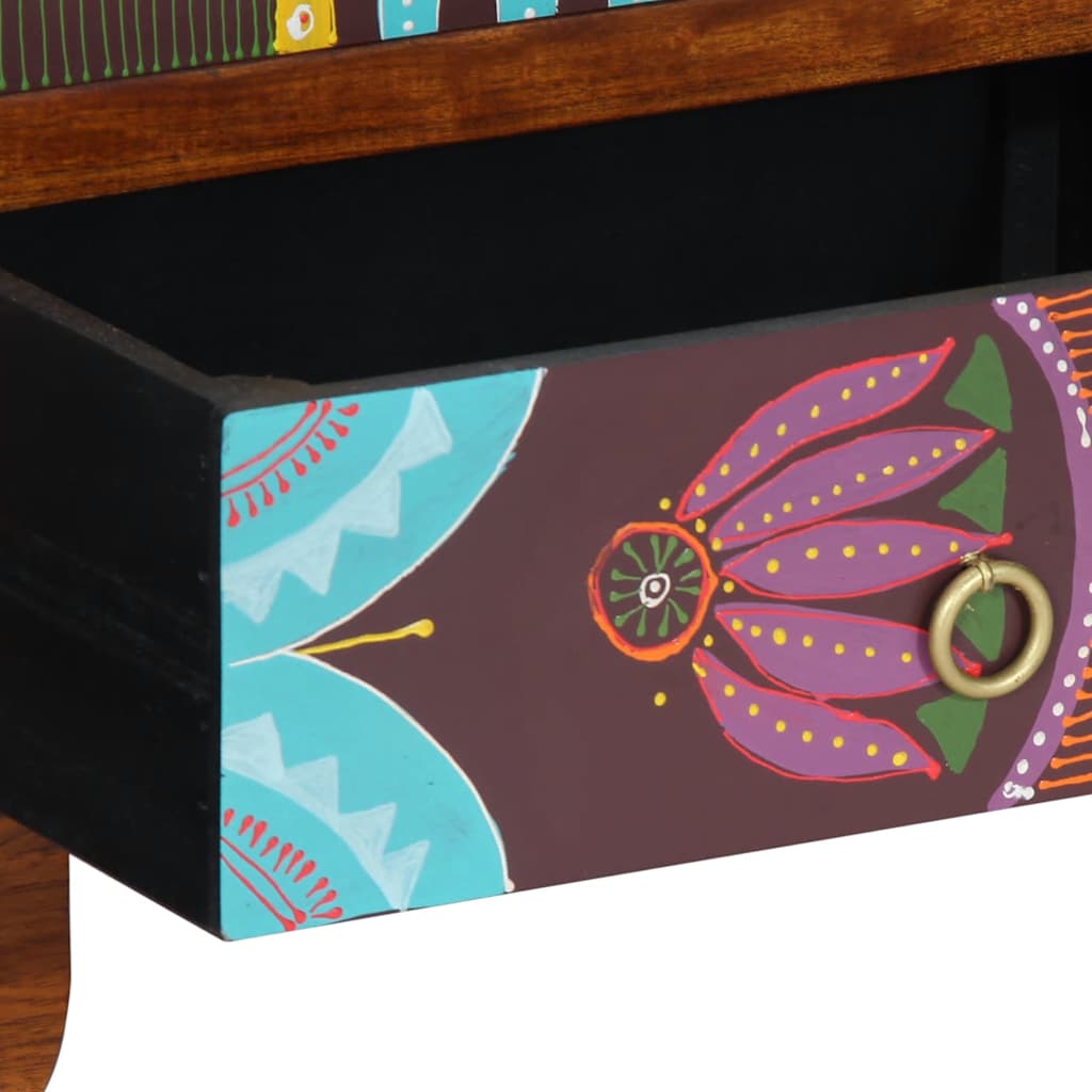 vidaXL Credenza Multicolore 50x35x60 in Legno Massello di Acacia