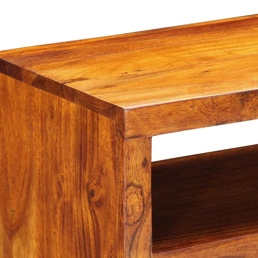 Mobile TV a Parete-Mobile TV a Muro Multicolore 90x30x30 Legno Massello Acacia