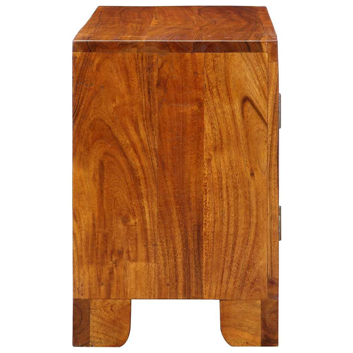 Mobile Porta TV-Mobile per TV-Credenza TV Multicolore 90x30x45 Legno Massello di Acacia
