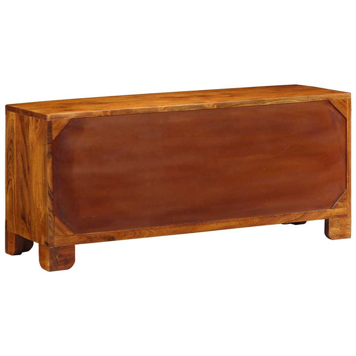 Panca per scarpe marrone ambrato 100 x 35 x 45 cm 4016526