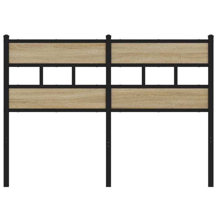 Testiera Rovere Sonoma 120 cm in Ferro e Legno Multistrato 4017133