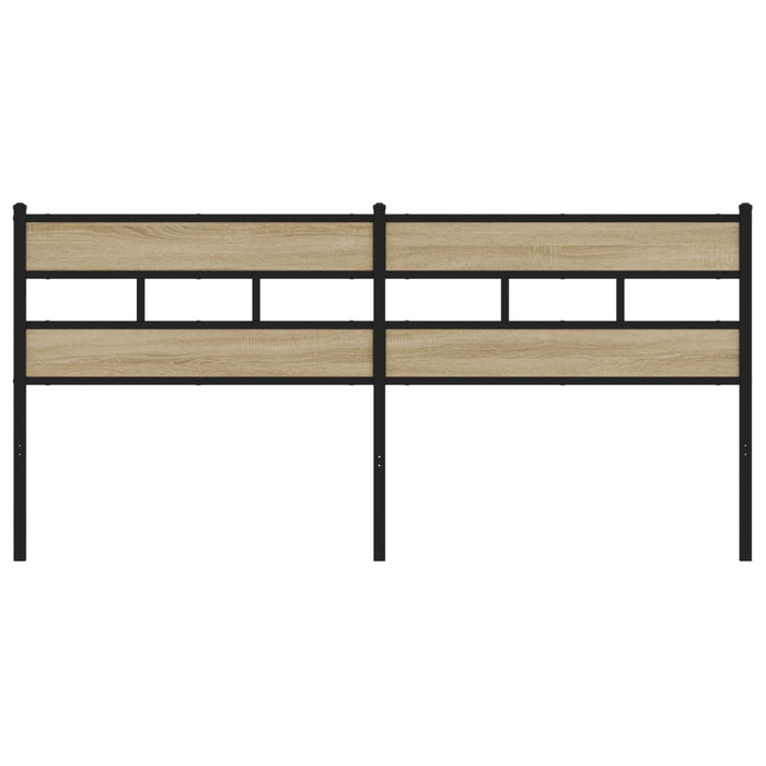 Testiera Rovere Sonoma 180 cm in Ferro e Legno Multistrato 4017138
