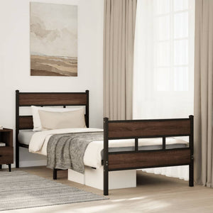 Giroletto senza Materasso con Testiera e Pediera-Struttura Letto 107x203 cm