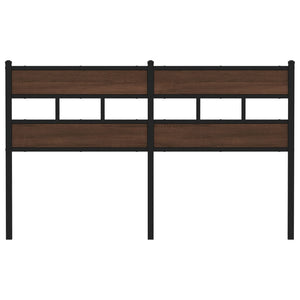 Testiera Rovere Marrone 150 cm in Acciaio e Truciolato 4017185