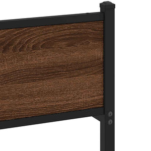 vidaXL Giroletto senza Materasso Rovere Marrone 140x190 cm Truciolato