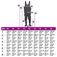Wader da Pesca con Pettorina e Stivali Verde Scuro Taglia 42 4016976