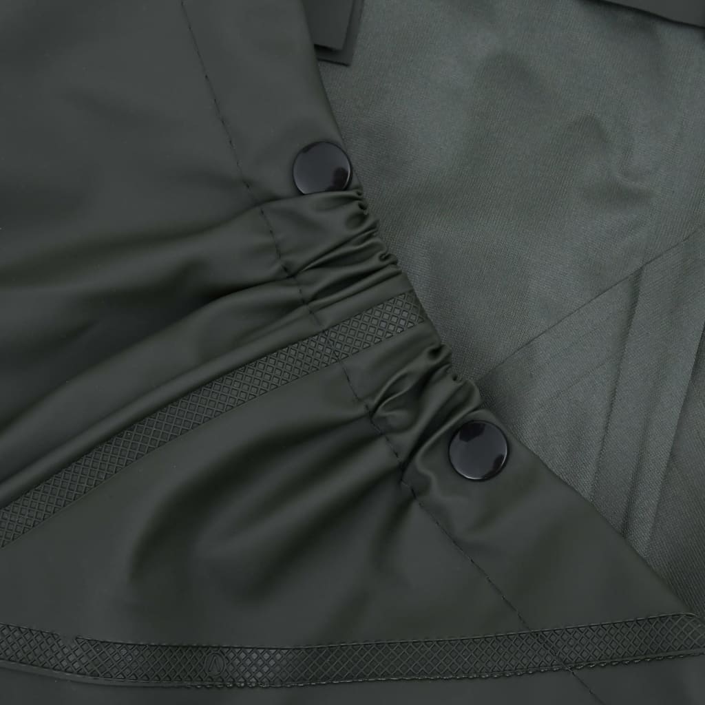 Wader da Pesca con Pettorina e Stivali Verde Scuro Taglia 43 4016977