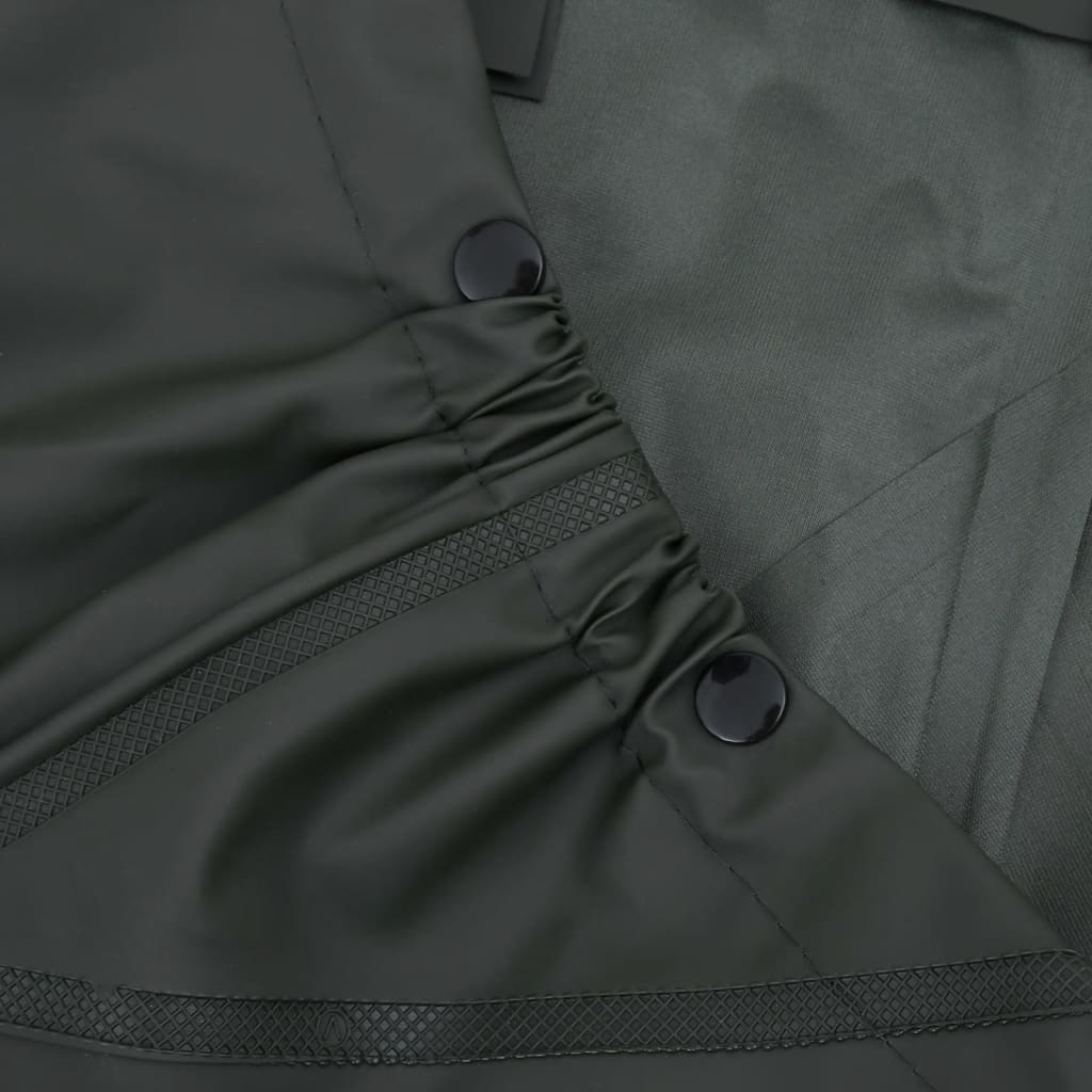 Wader da Pesca con Pettorina e Stivali Verde Scuro Taglia 44