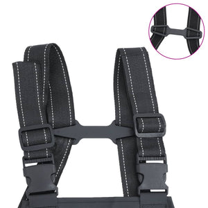 vidaXL Wader da Pesca con Stivali Nero Taglia 46