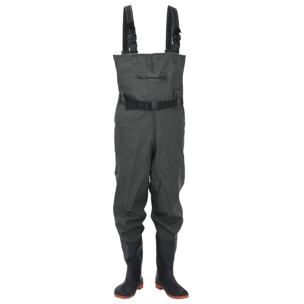 Wader con Stivali e Cintura Verde Scuro Taglia 38