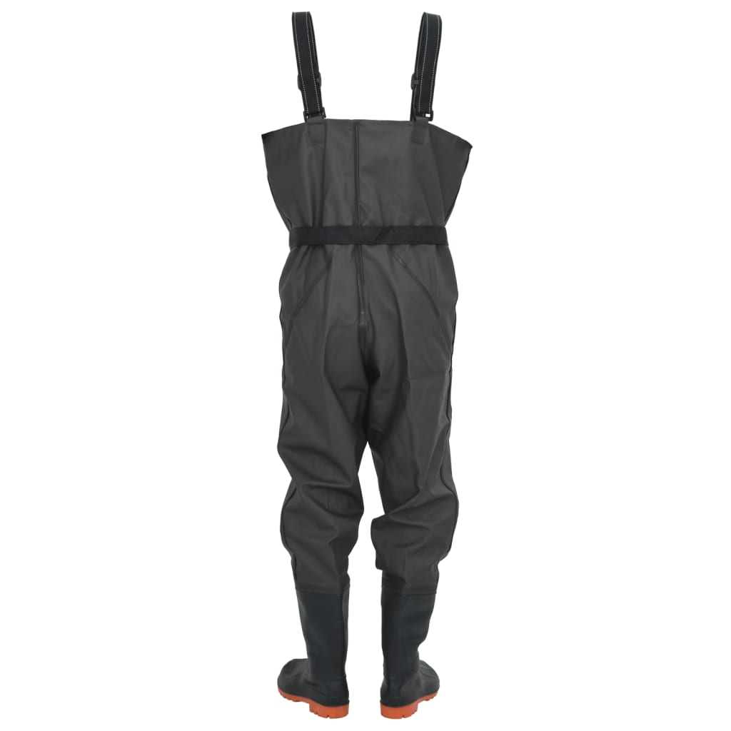 Wader con Stivali e Cintura Verde Scuro Taglia 38