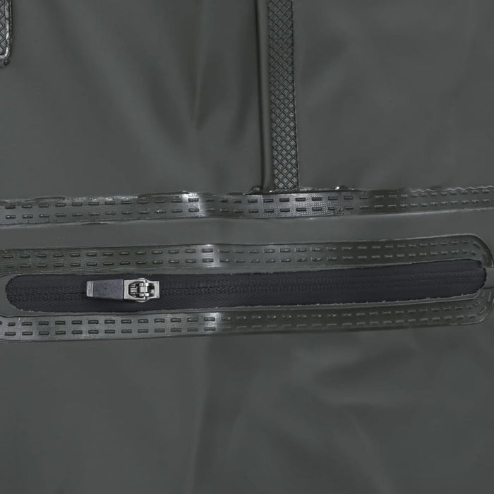 vidaXL Wader con Stivali e Cintura Verde Scuro Taglia 42