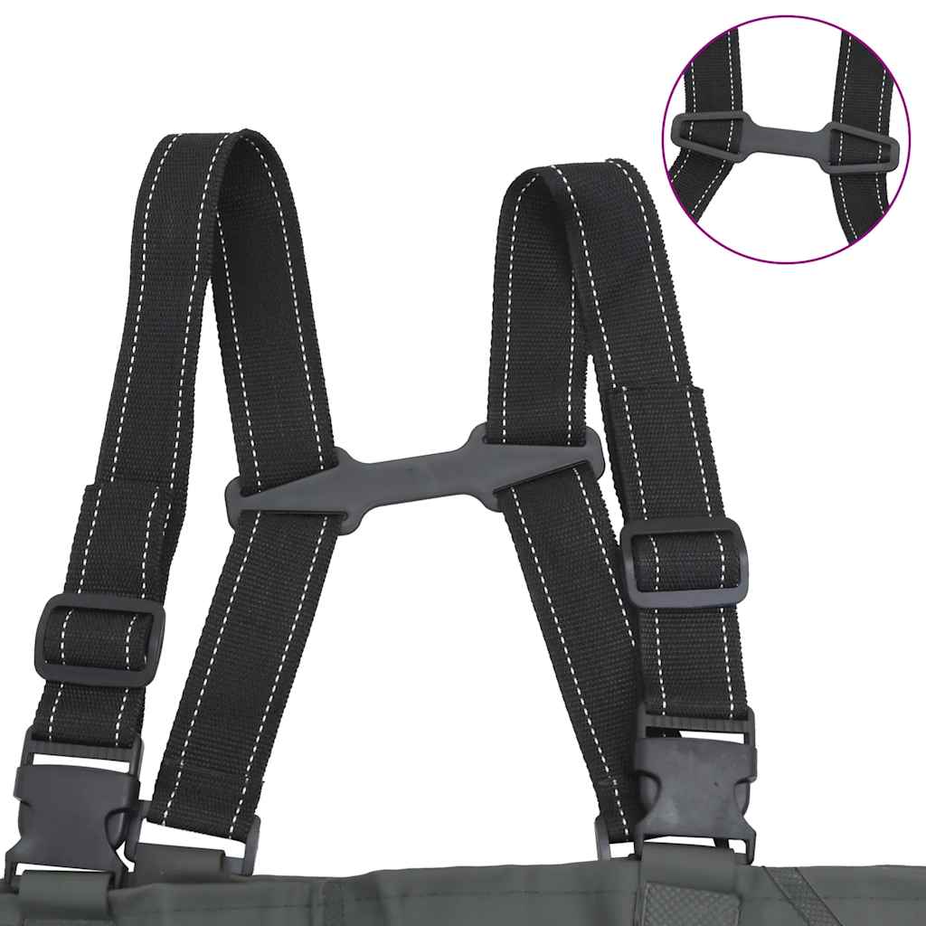 Wader con Stivali e Cintura Verde Scuro Taglia 44 4016996