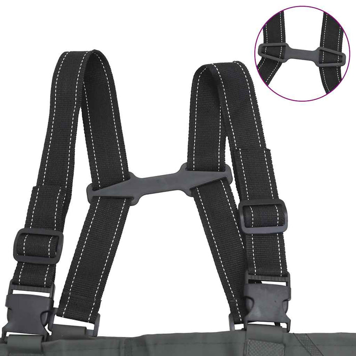 Wader con Stivali e Cintura Verde Scuro Taglia 44 4016996