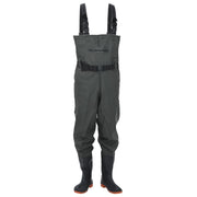 vidaXL Wader con Stivali e Cintura Verde Scuro Taglia 45
