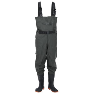 Wader con Stivali e Cintura Verde Scuro Taglia 46