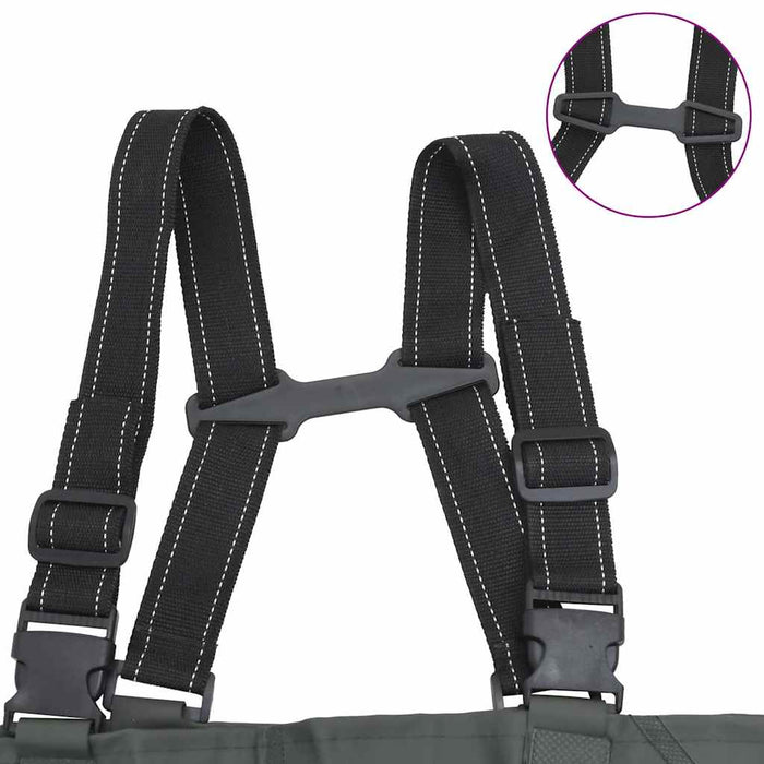 Wader con Stivali e Cintura Verde Scuro Taglia 46 4016998