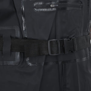 vidaXL Wader con Stivali e Cintura Nero Taglia 40