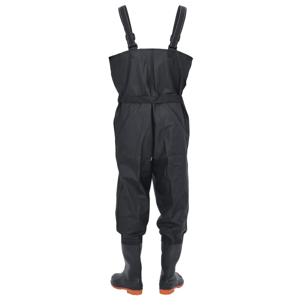 Wader con Stivali e Cintura Nero Taglia 44