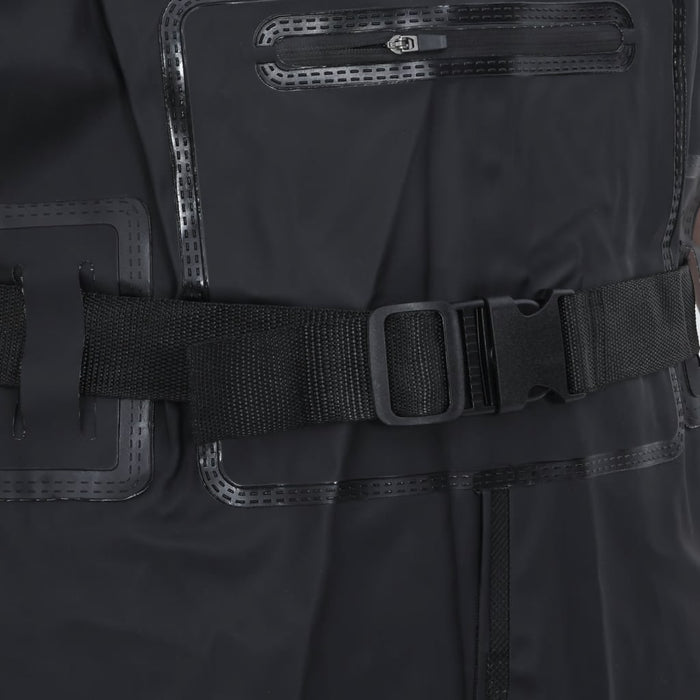 Wader con Stivali e Cintura Nero Taglia 44