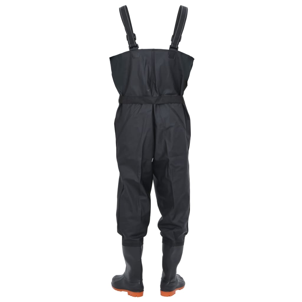 Wader con Stivali e Cintura Nero Taglia 45