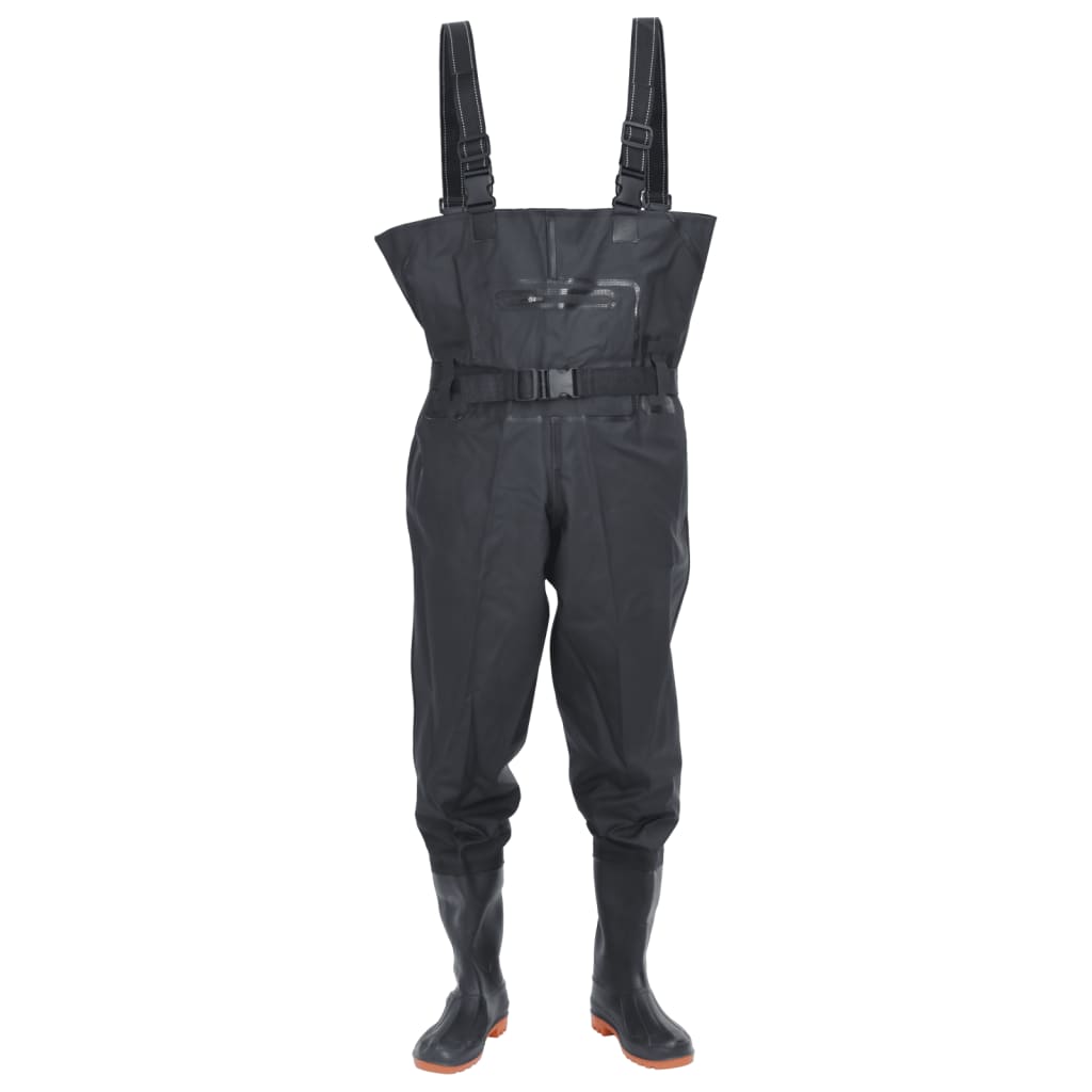 Wader con Stivali e Cintura Nero Taglia 46