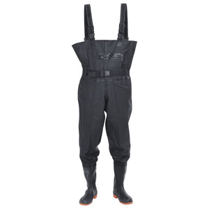 Wader con Stivali e Cintura Nero Taglia 46