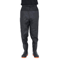 vidaXL Wader da Pesca alla Vita con Stivali Nero Taglia 41
